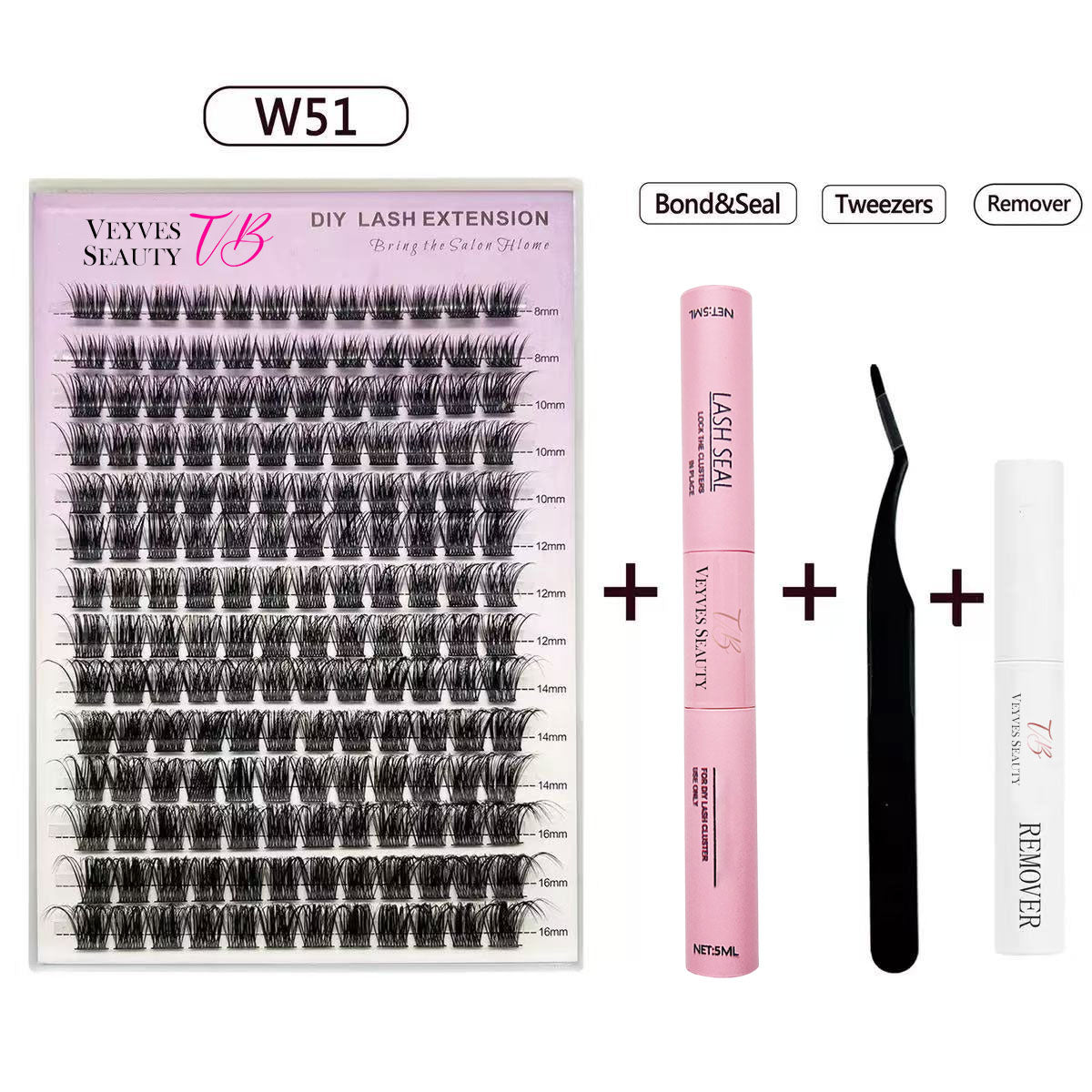 Final 3 Hours 60%OFF:DIY Lashes Extension Kit and Lash Clusters 8-18mm