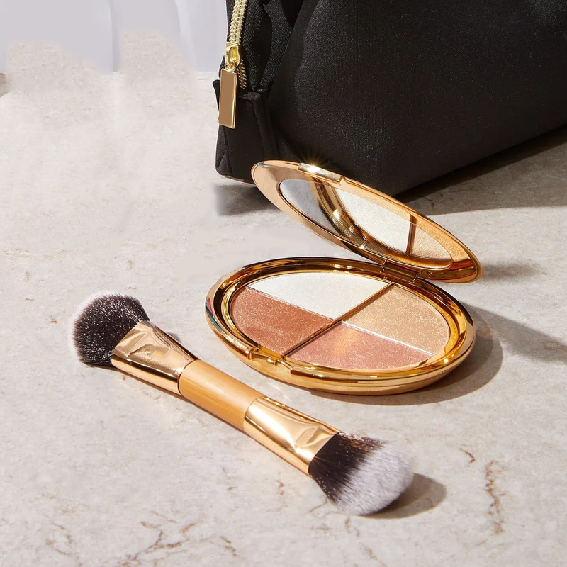 Eye & cheek palette - eyeshadow and highlighter makeup