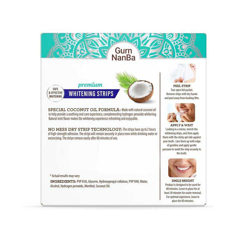 🌱Final 3 hours 70% off 🔥 GurnNanBa Teeth Whitening Strips (7-day treatment) - Reveal Your Brightest Smile