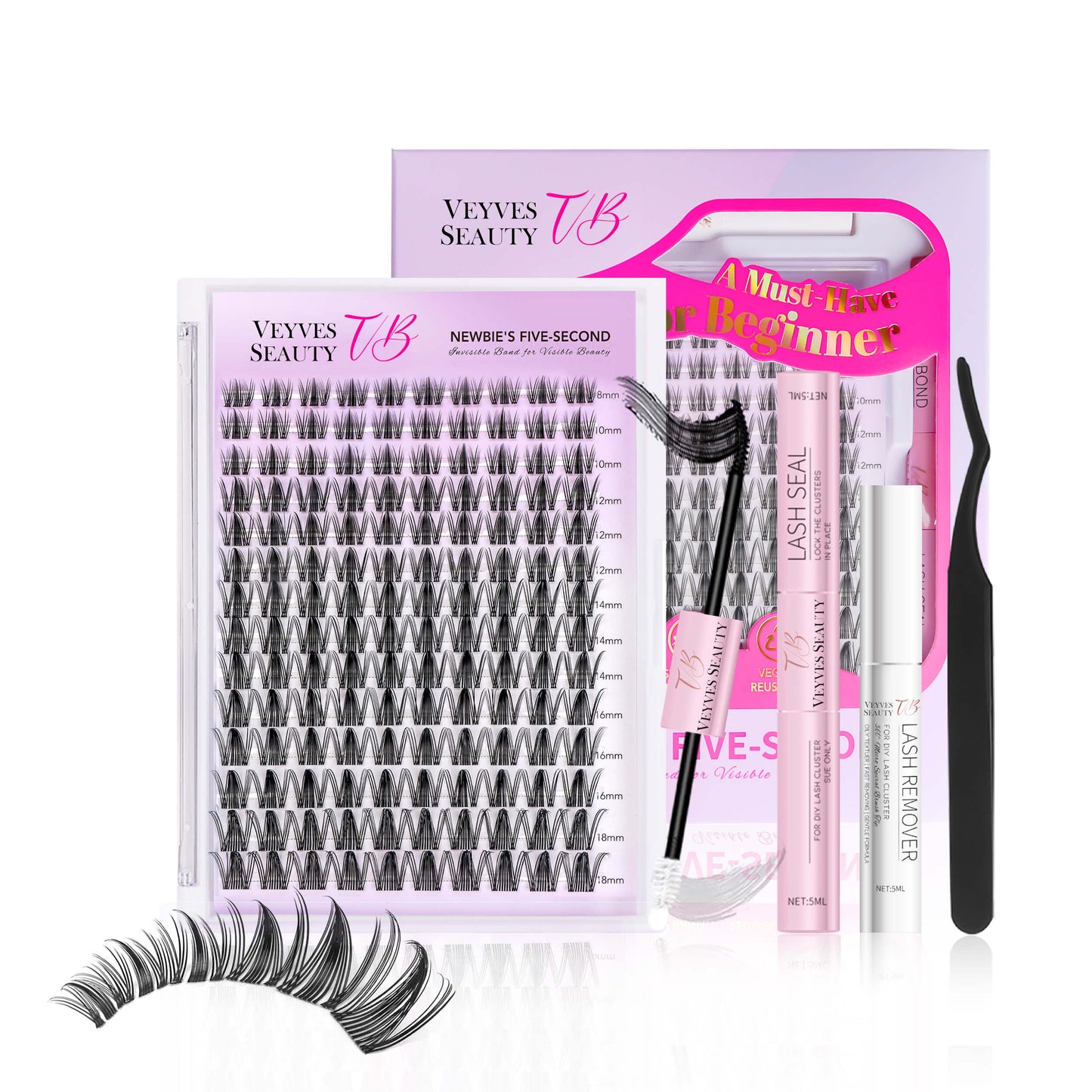 Final 3 Hours 60%OFF:DIY Lashes Extension Kit and Lash Clusters 8-18mm