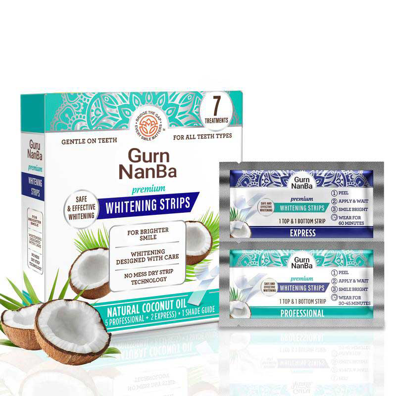🌱Final 3 hours 70% off 🔥 GurnNanBa Teeth Whitening Strips (7-day treatment) - Reveal Your Brightest Smile