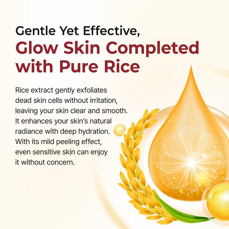 ✨✨Last Day 50%OFF:Peel Shot Glow White Rice Peeling Ampoule.。。