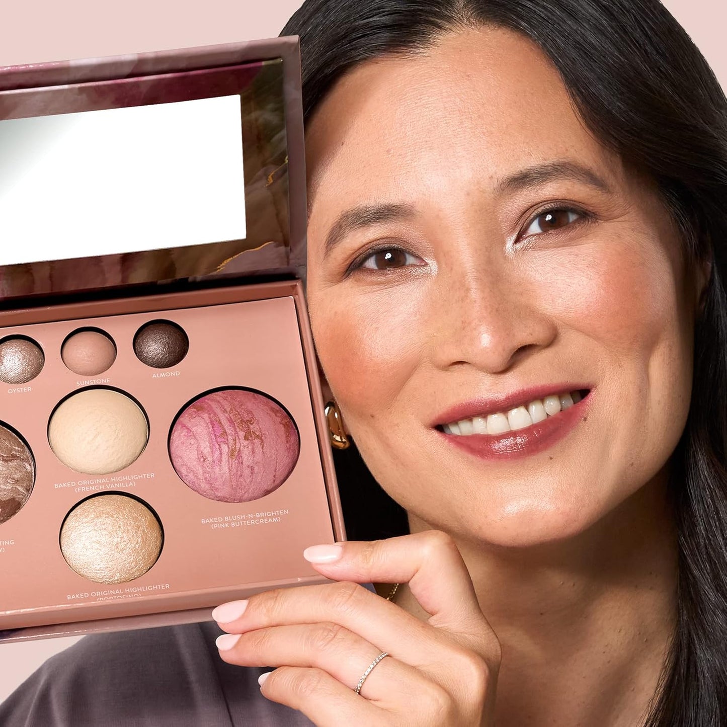 Best Baked Palette - Full Size - Includes Bronzer, Blush, 2 Highlighters and 3 Eyeshadows - Travel-Friendly