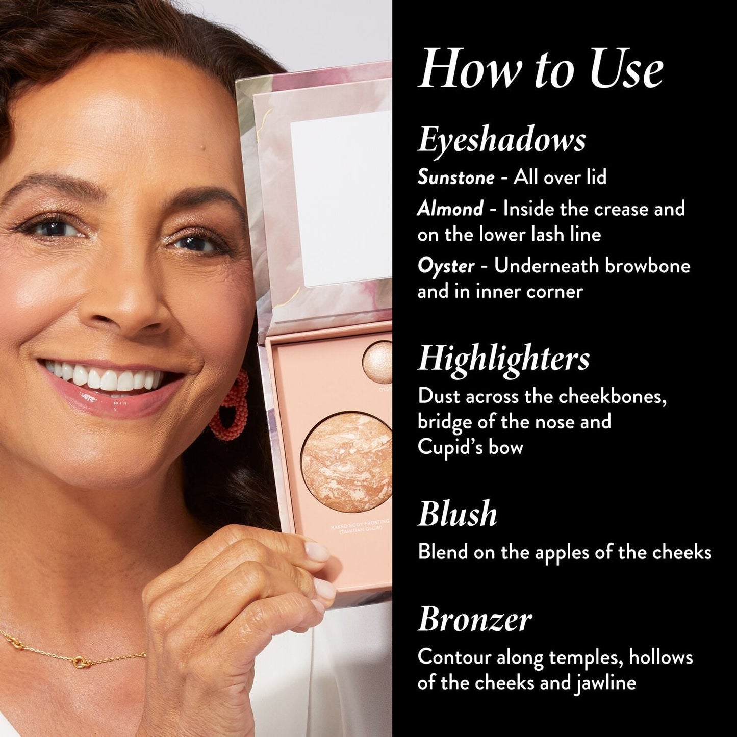Best Baked Palette - Full Size - Includes Bronzer, Blush, 2 Highlighters and 3 Eyeshadows - Travel-Friendly