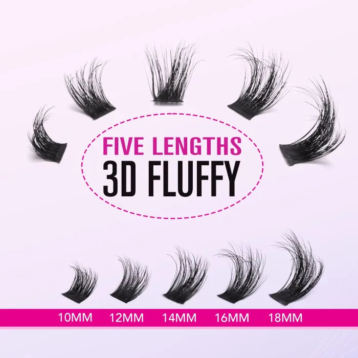 Final 3 Hours 60%OFF:DIY Lashes Extension Kit and Lash Clusters 8-18mm
