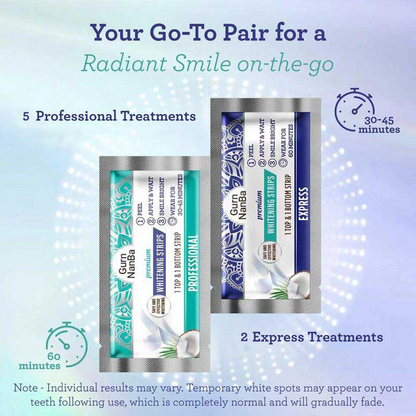 🌱Final 3 hours 70% off 🔥 GurnNanBa Teeth Whitening Strips  (7-day treatment) - Reveal Your Brightest Smile